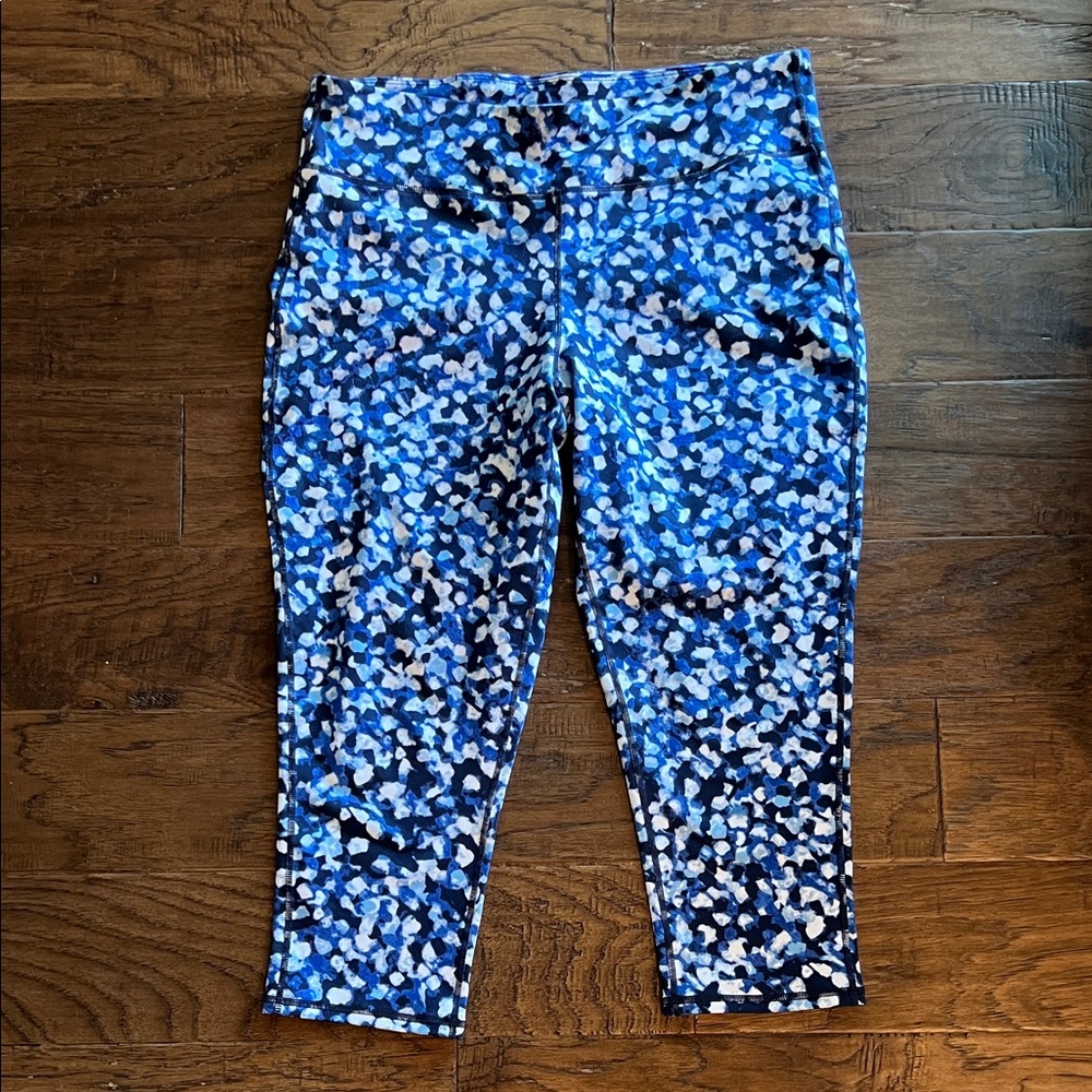 Blue Patterned Woman’s Leggings